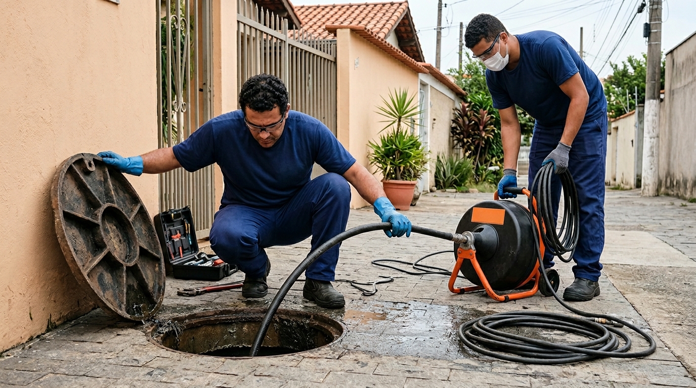 Desentupimento de esgoto em Curitiba-PR