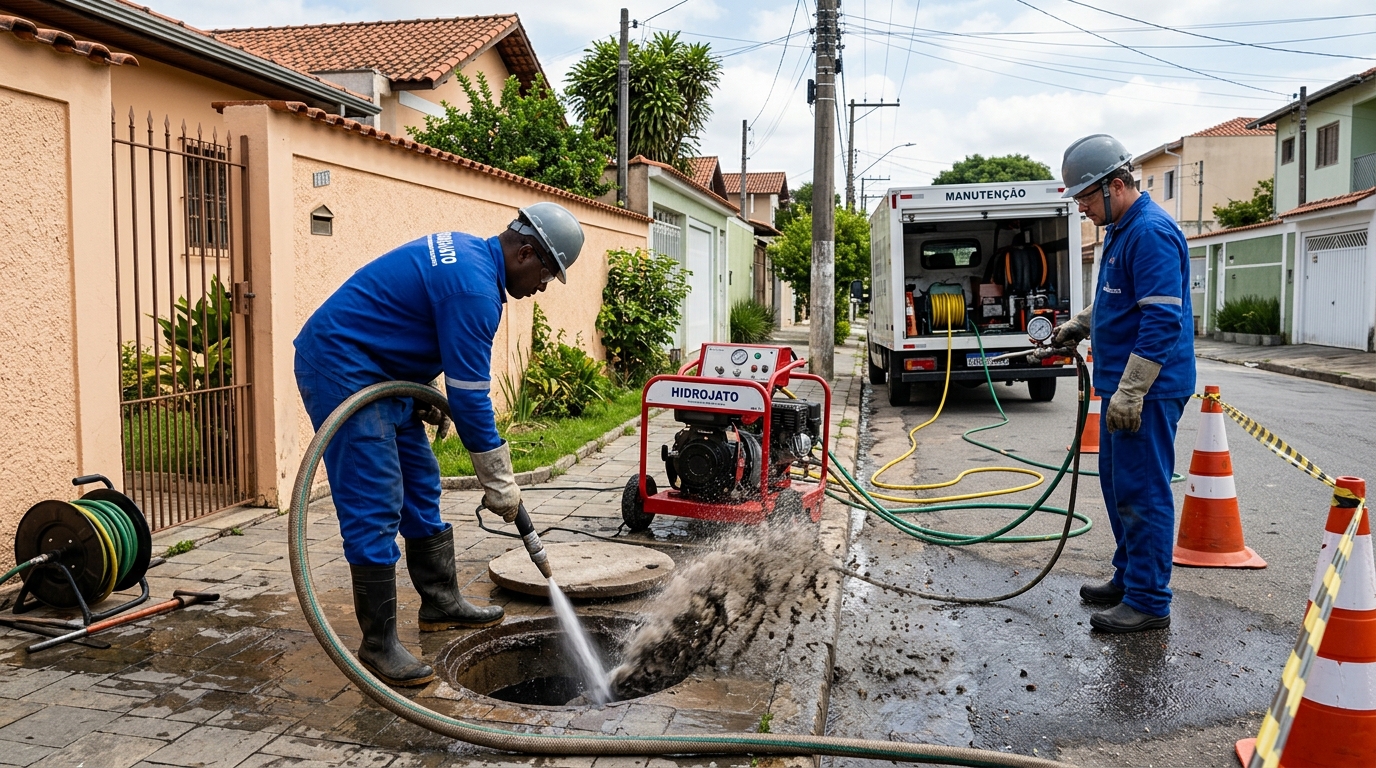 Hidrojateamento residencial em Curitiba-PR